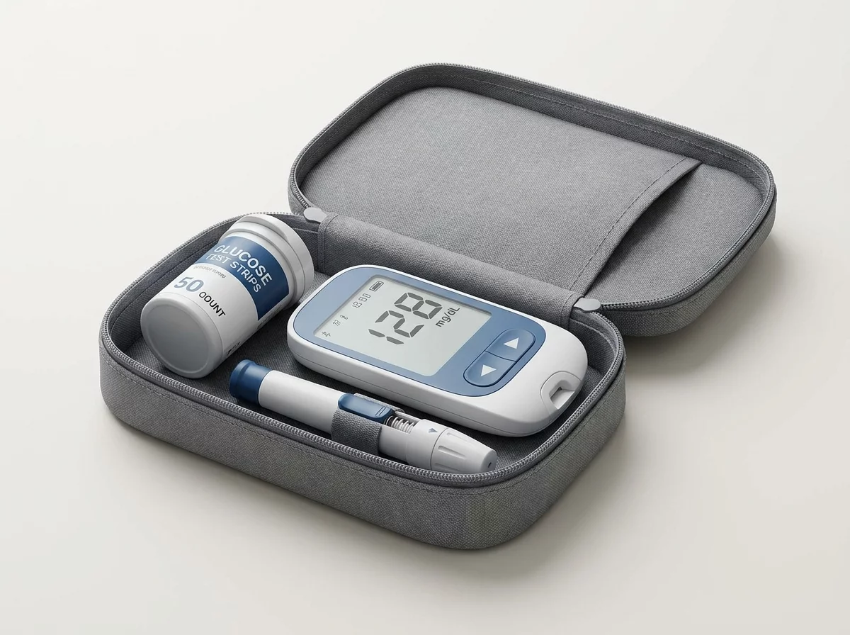Kit complet glycometre avec lecteur et lancettes